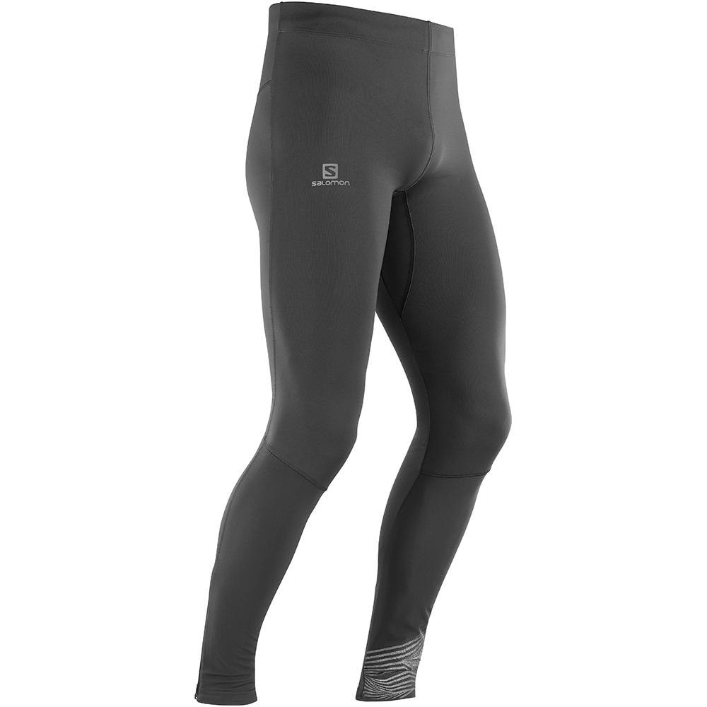 Salomon Singapore Mens Tights - AGILE LONG M Black | 67932-KSZX